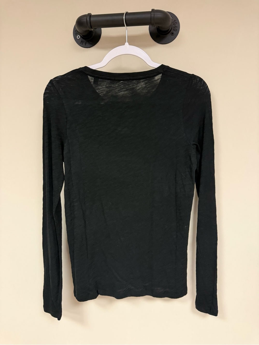 ATM Anthony Thomas Melillo Black Long-Sleeve Crewneck Tee NEW - Picture 6 of 7
